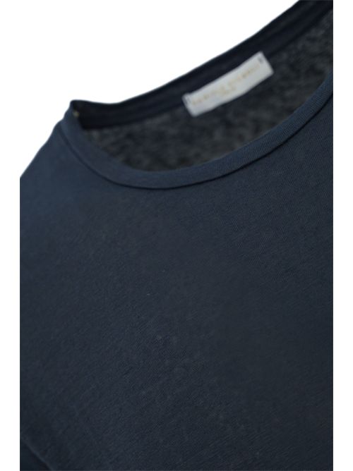 T-shirt girocollo in lino Blu DANIELE FIESOLI | DF 0600324
